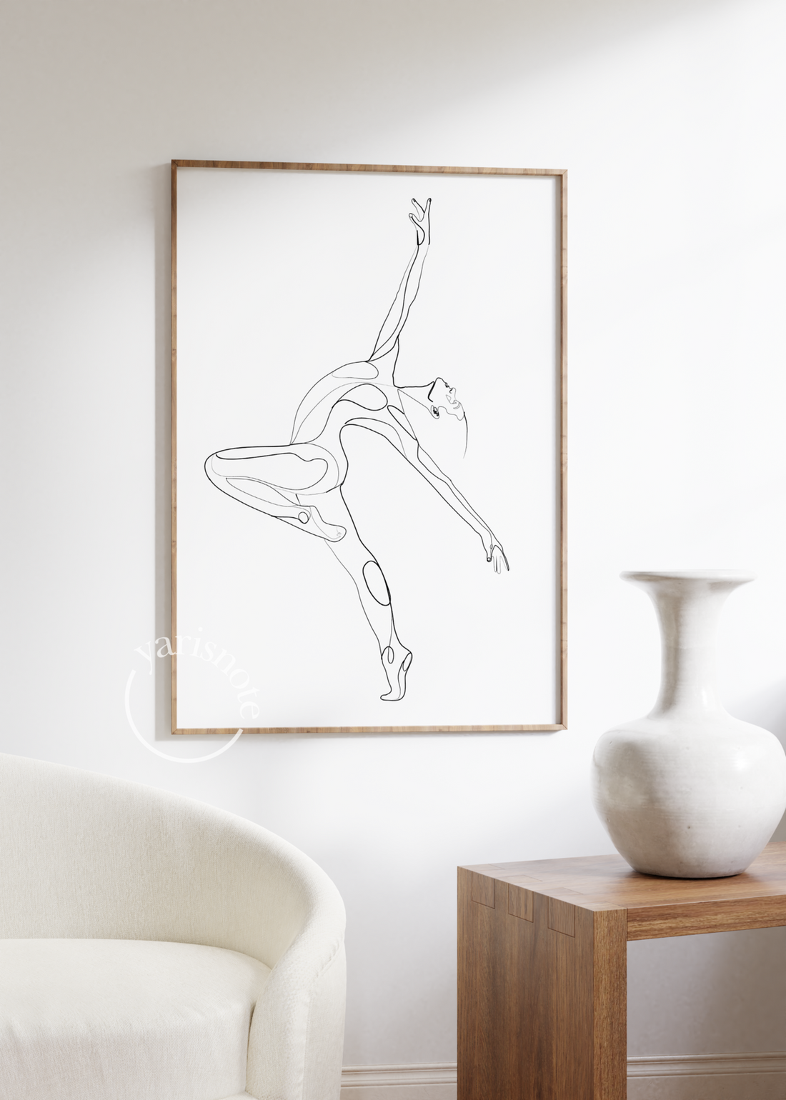 One Line Dance Unframed Poster