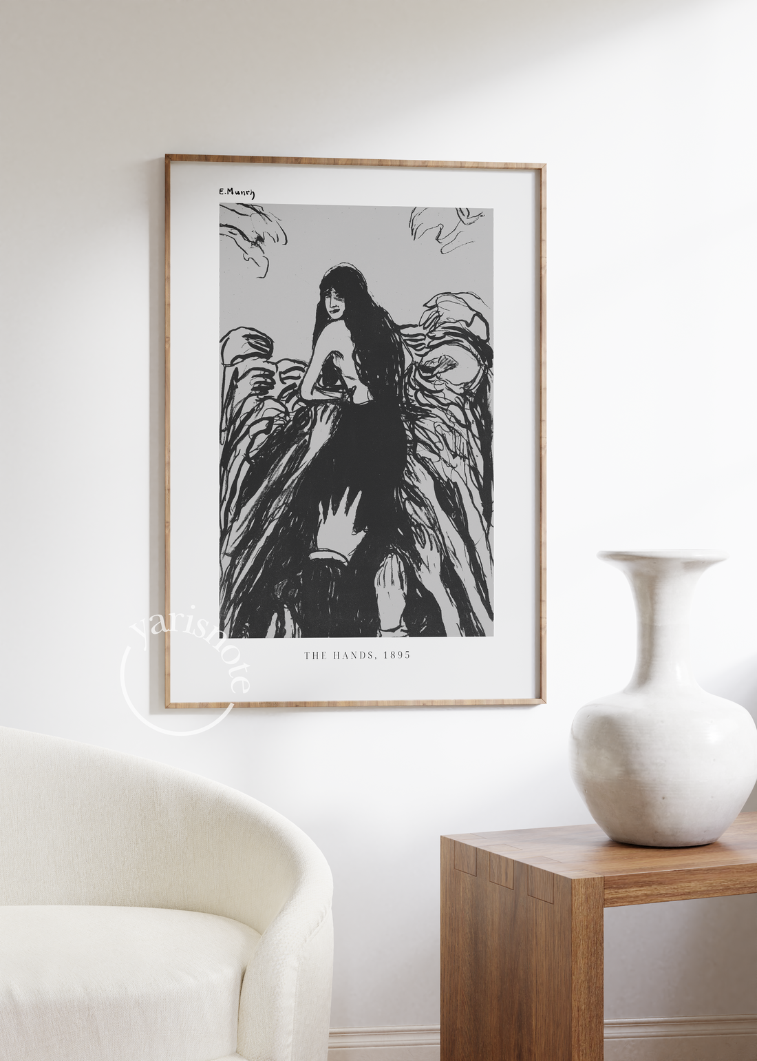 Edvard Munch The Hands Çerçevesiz Poster