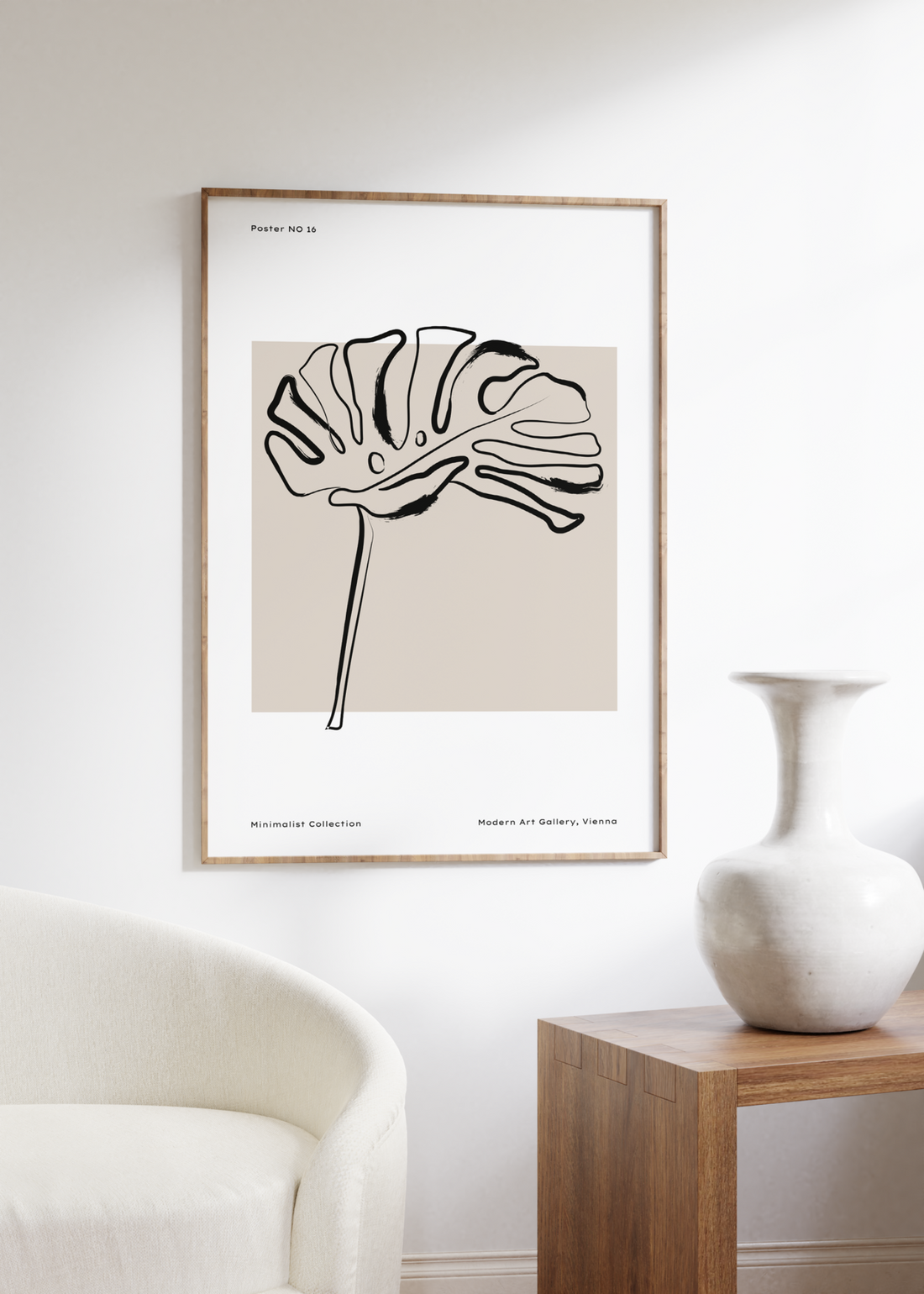 Minimal Botanik Çerçevesiz Poster