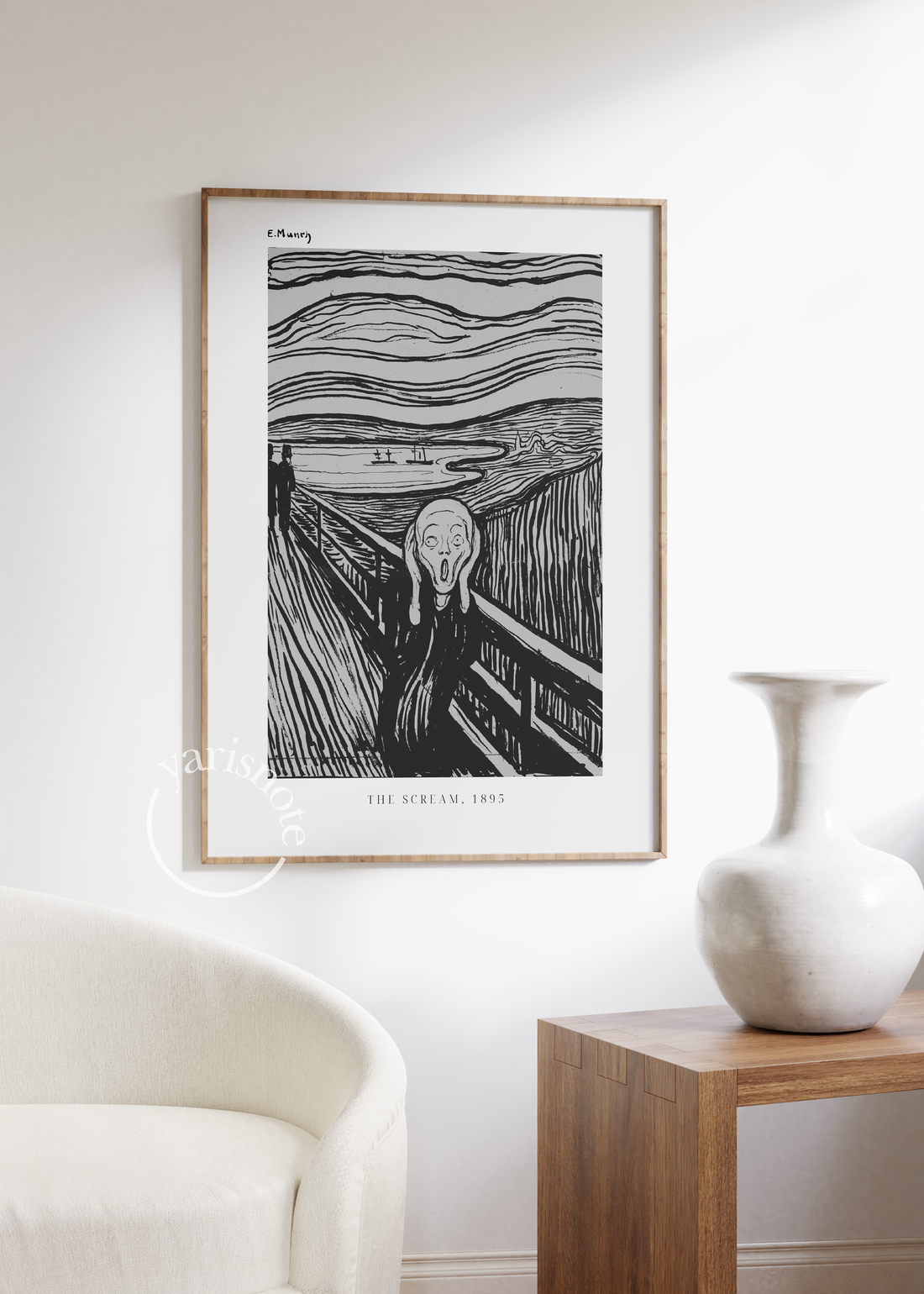 Edvard Munch The Scream Çerçevesiz Poster