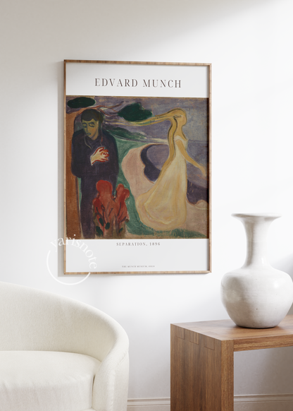 Edvard Munch Seperation Çerçevesiz Poster