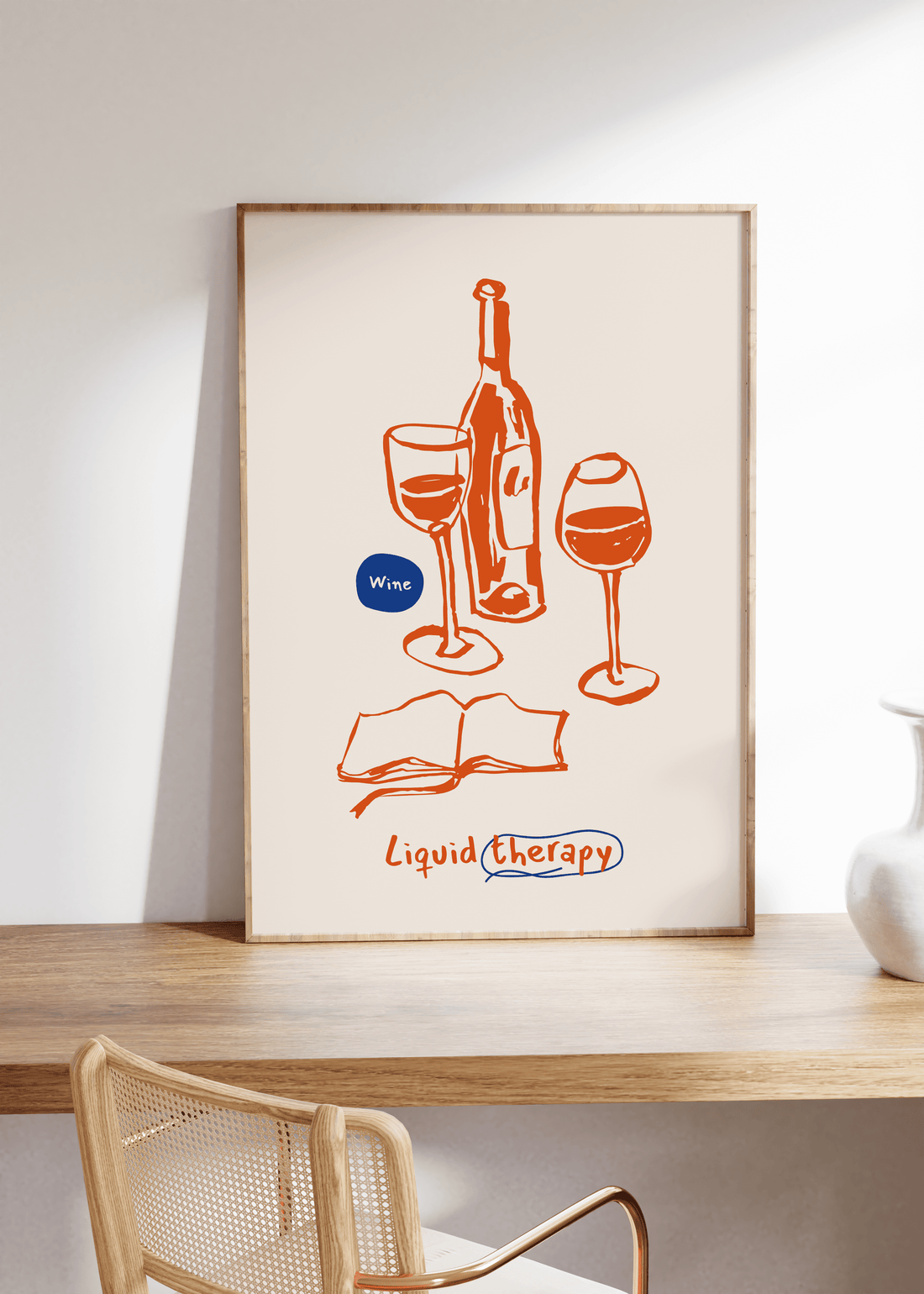 Wine Therapy Unframed Poster