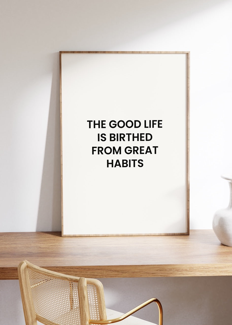 Yazı Sanatı Motivasyonel Çerçevesiz Poster