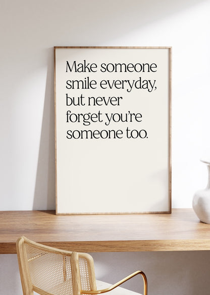 Yazı Sanatı Motivasyonel Çerçevesiz Poster