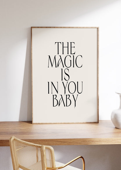 Yazı Sanatı Motivasyonel Çerçevesiz Poster