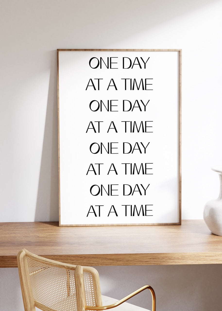 Yazı Sanatı Motivasyonel Çerçevesiz Poster