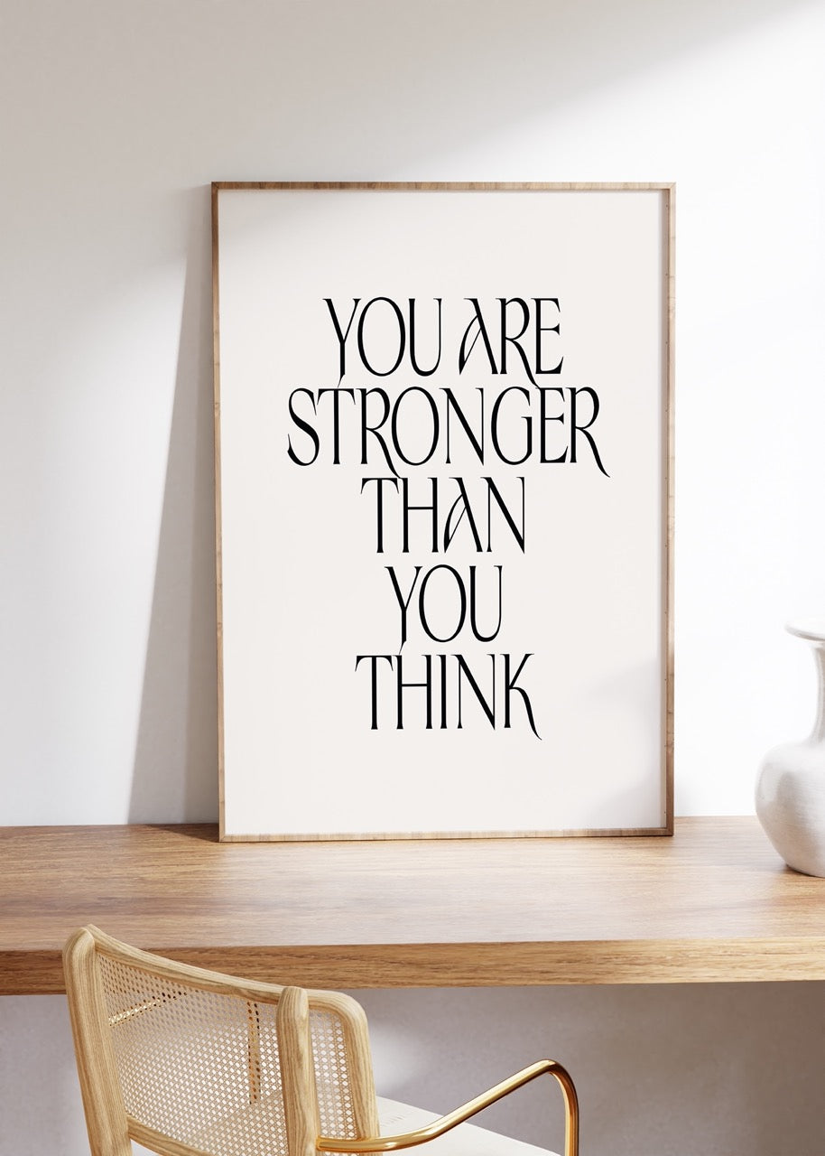 Yazı Sanatı Motivasyonel Çerçevesiz Poster