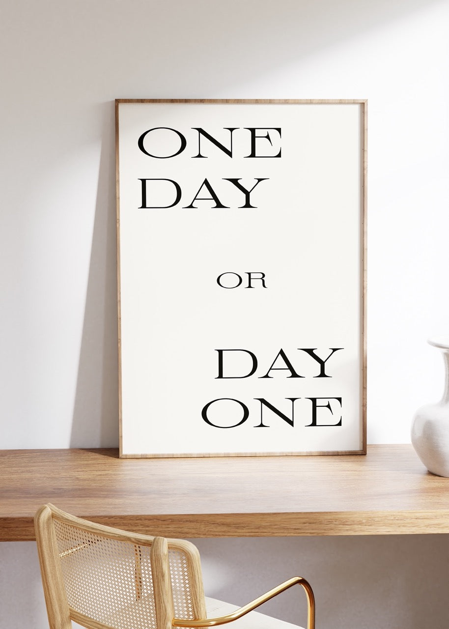Yazı Sanatı Motivasyonel Çerçevesiz Poster