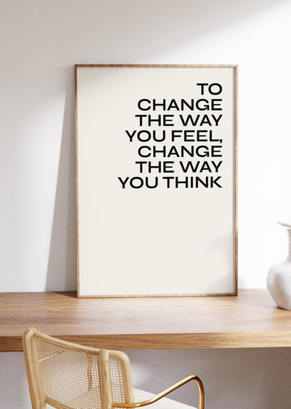 Yazı Sanatı Motivasyonel Çerçevesiz Poster