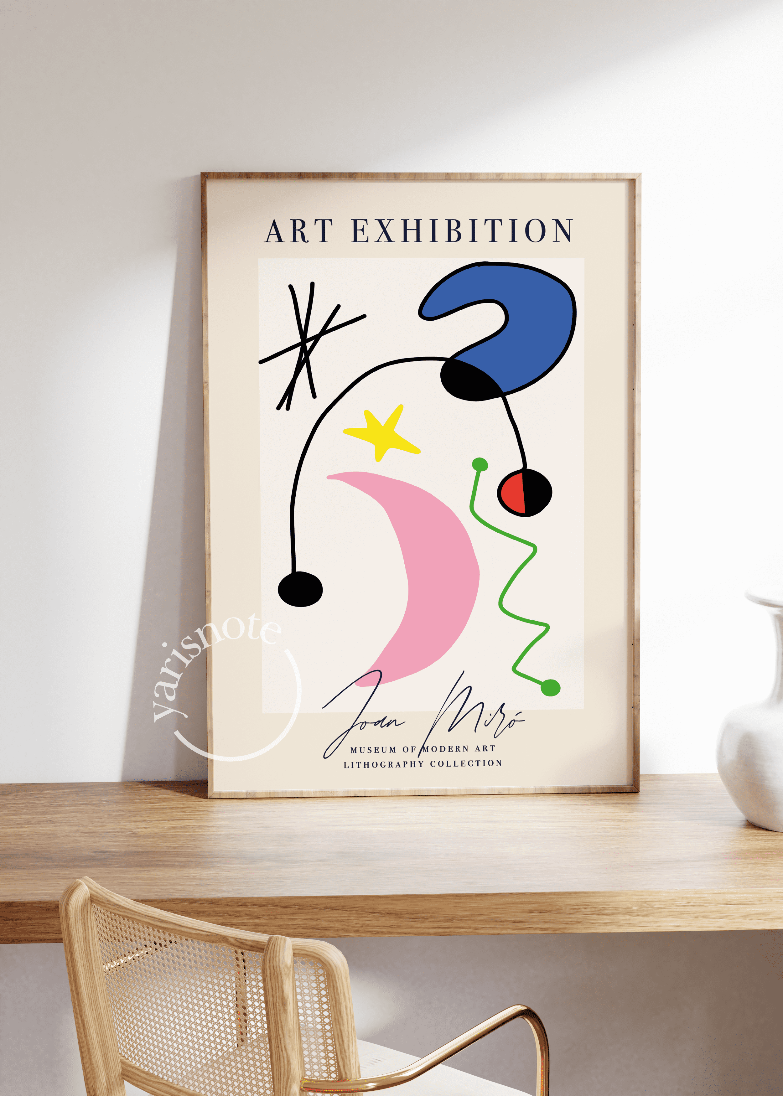 Joan Miro Çerçevesiz Poster