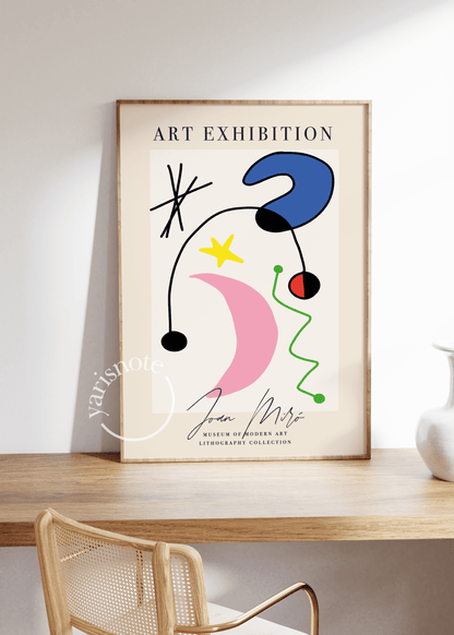 Joan Miro Çerçevesiz Poster