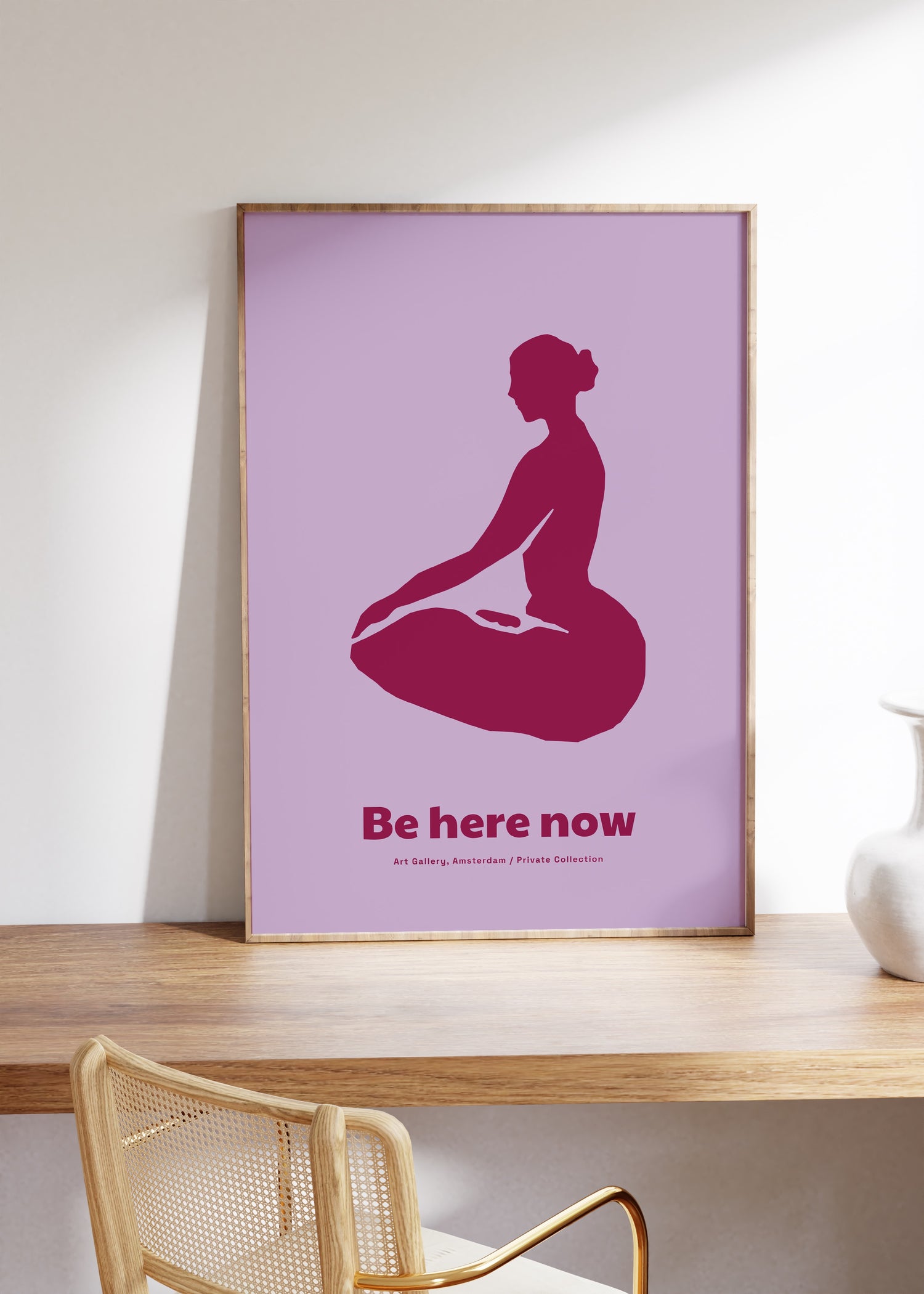 Yoga Meditasyon Çerçevesiz Poster