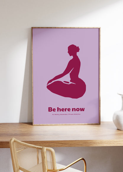 Yoga Meditasyon Çerçevesiz Poster