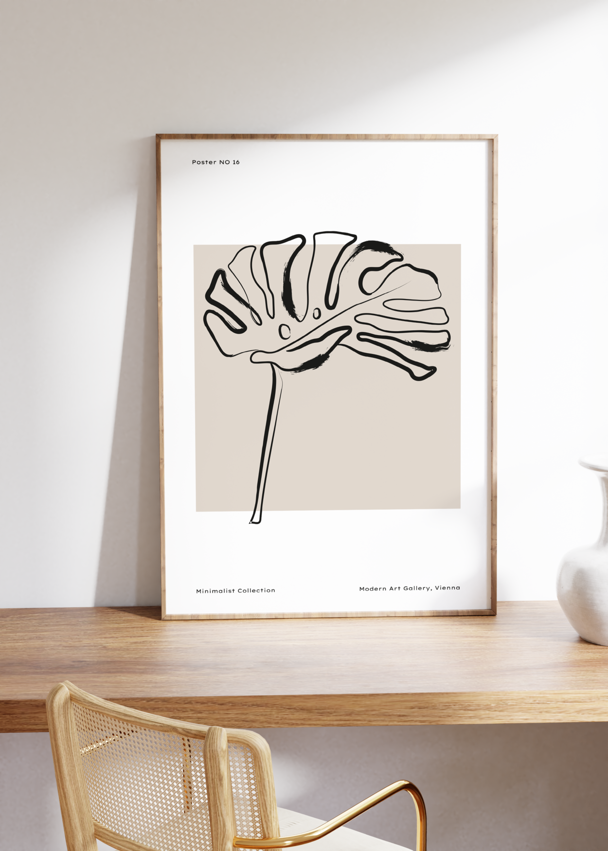 Minimal Botanik Çerçevesiz Poster