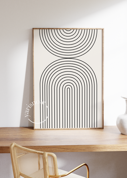 Abstract Çerçevesiz Poster 40x50 cm