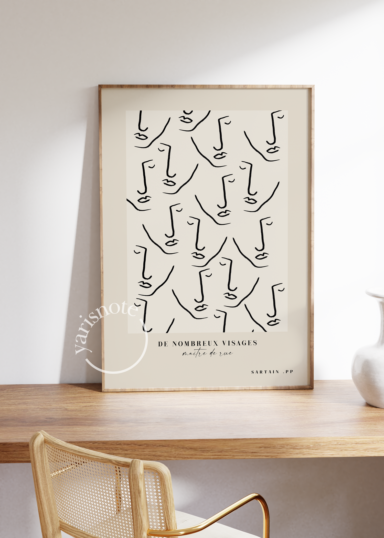 Abstract Faces Unframed Poster