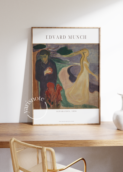 Edvard Munch Seperation Çerçevesiz Poster