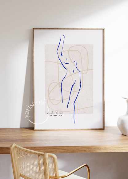 Abstract Çizim Çerçevesiz Poster