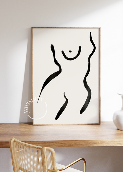 Abstract Çerçevesiz Poster