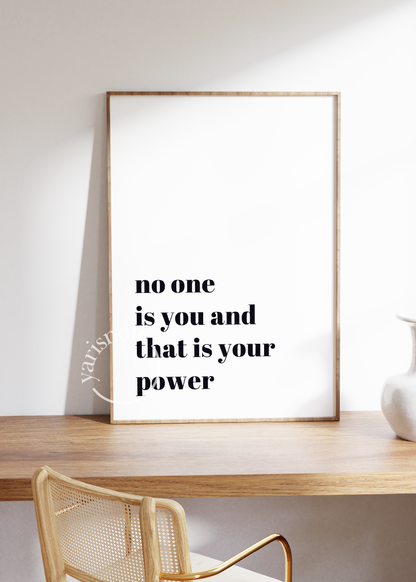 Tipografik Çerçevesiz Poster
