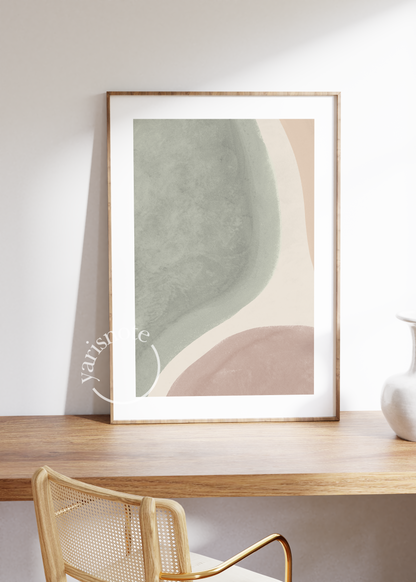 Abstract Çerçevesiz Poster