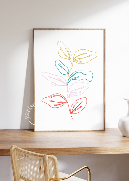 Flower Çerçevesiz Poster