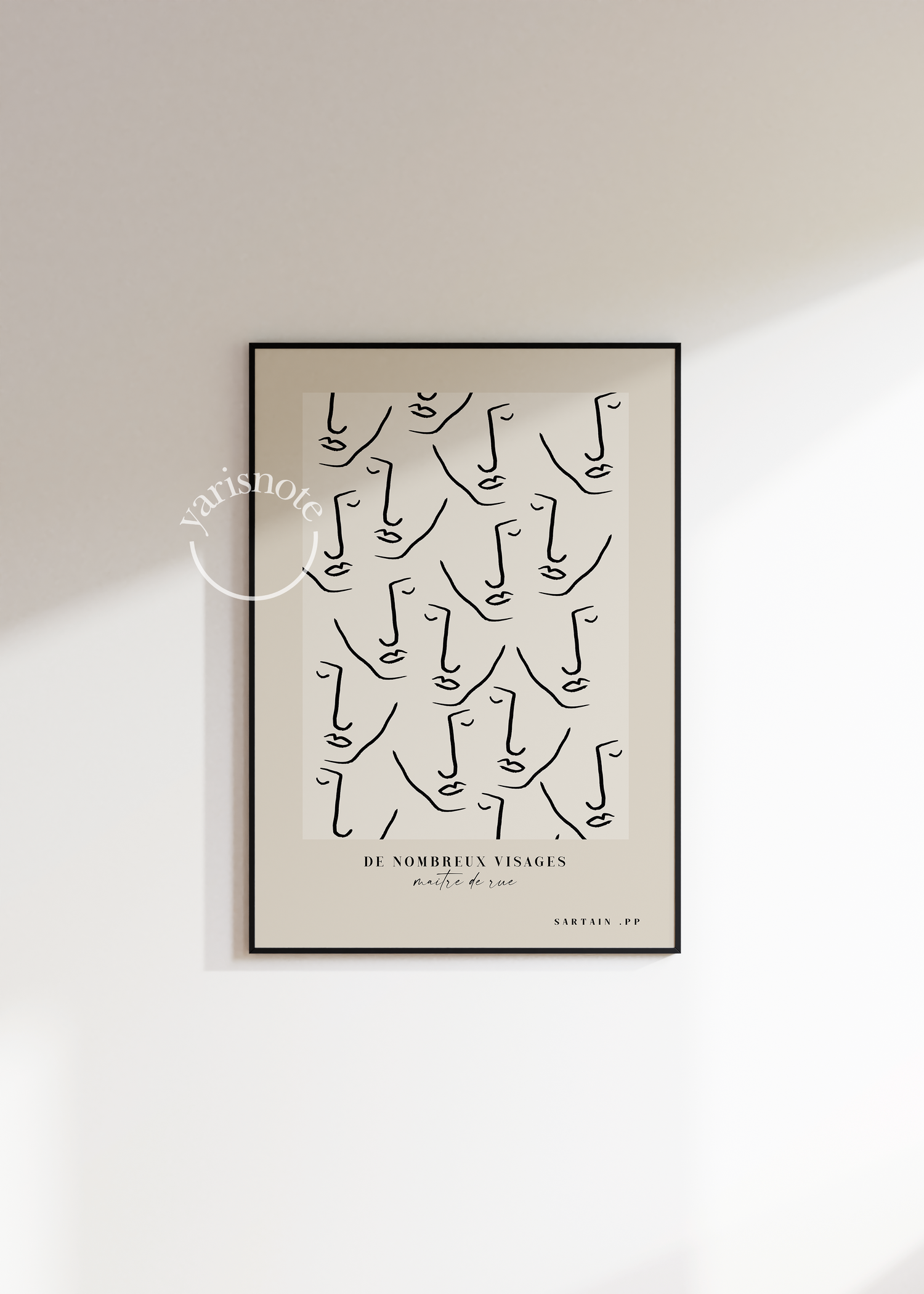 Abstract Faces Unframed Poster