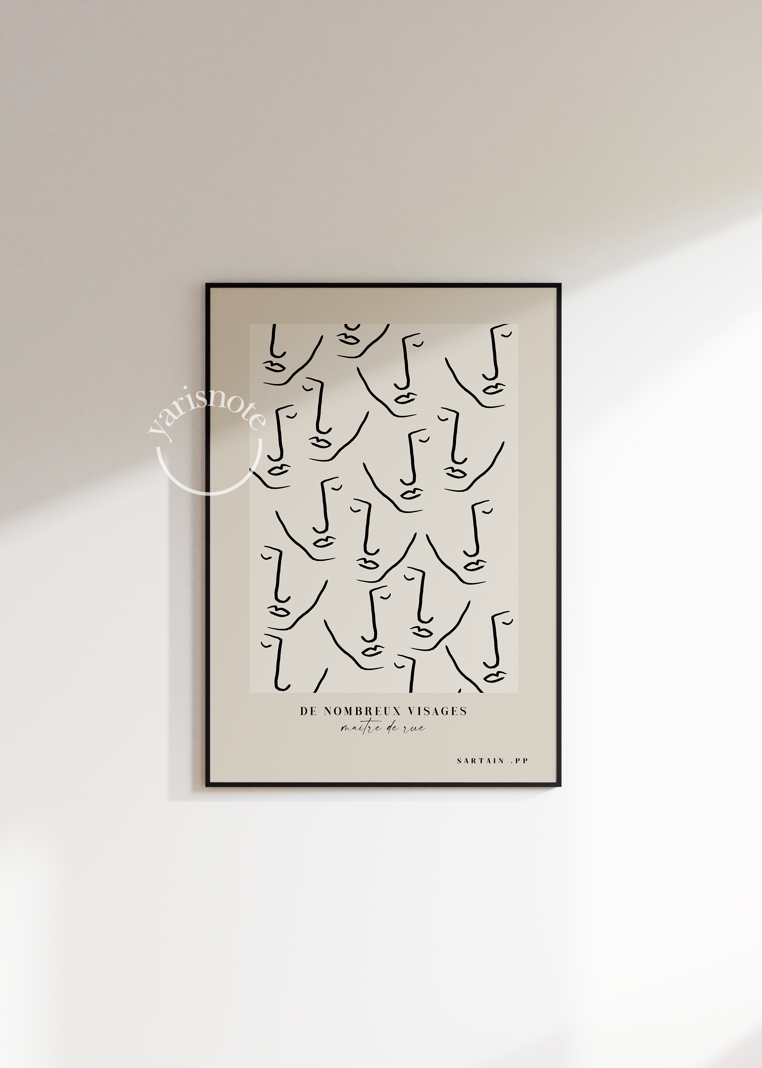 Abstract Faces Unframed Poster