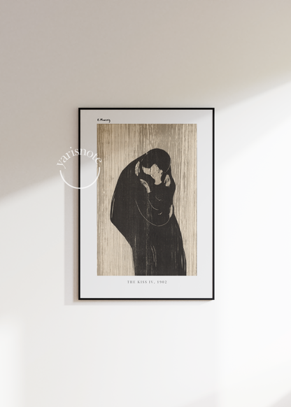 Edvard Munch The Kiss IV Çerçevesiz Poster