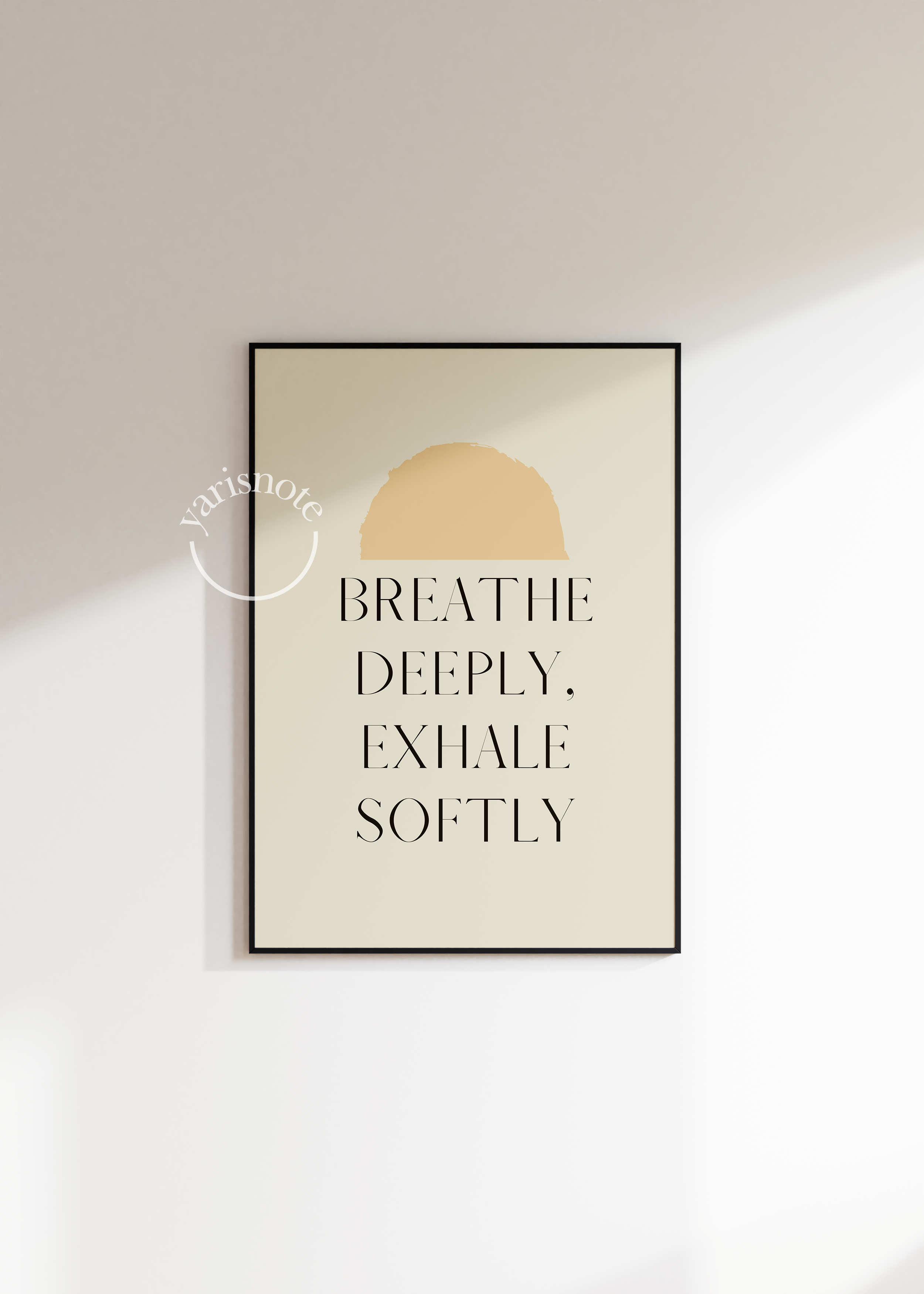 Tipografik Çerçevesiz Poster