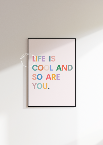 Typographic Unframed Poster