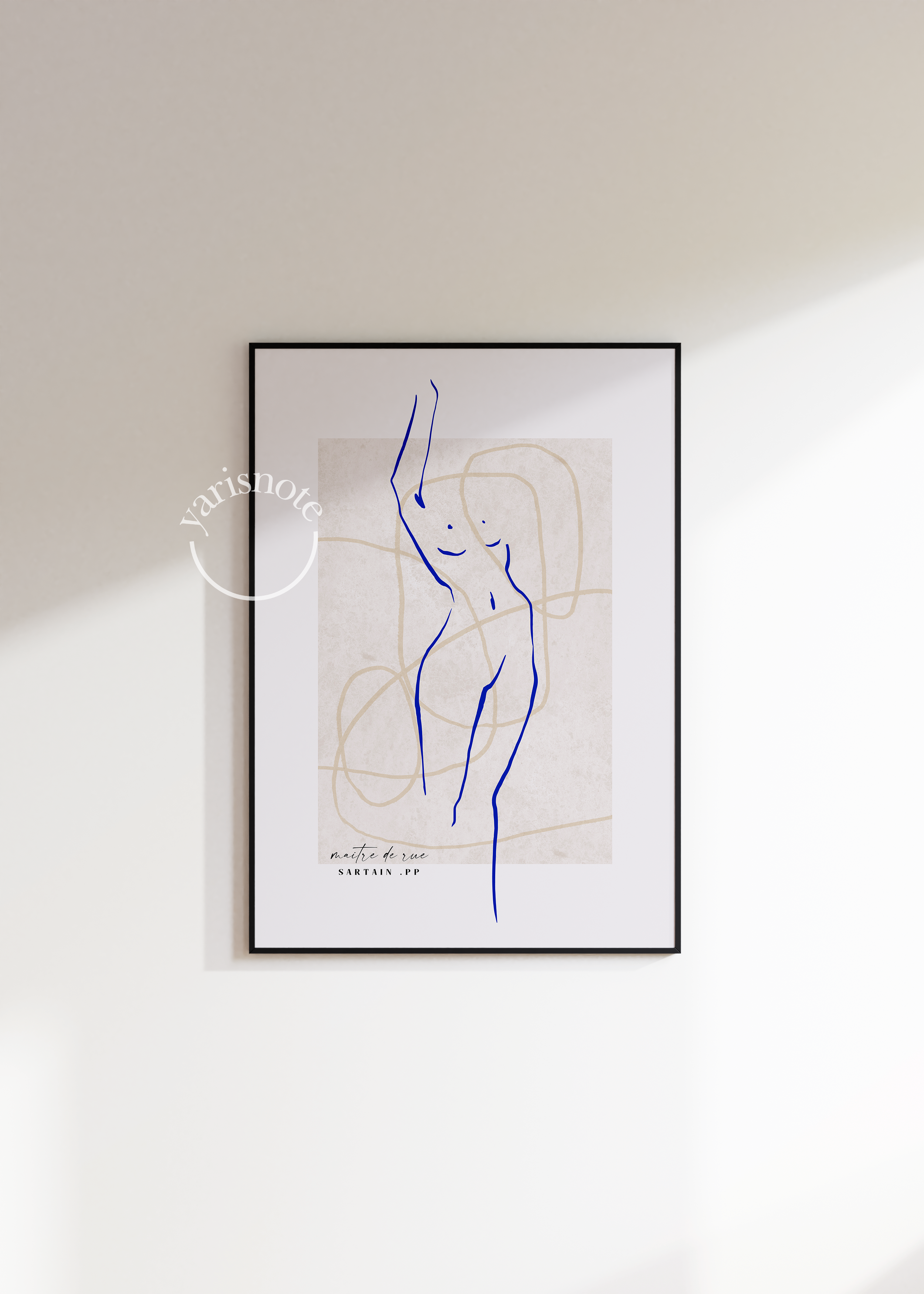 Abstract Çizim Çerçevesiz Poster