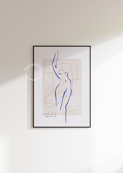 Abstract Çizim Çerçevesiz Poster