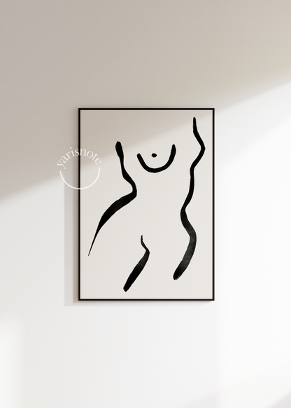 Abstract Çerçevesiz Poster