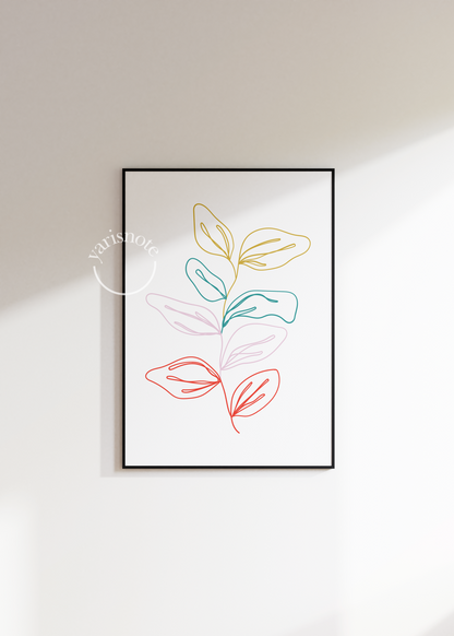 Flower Çerçevesiz Poster