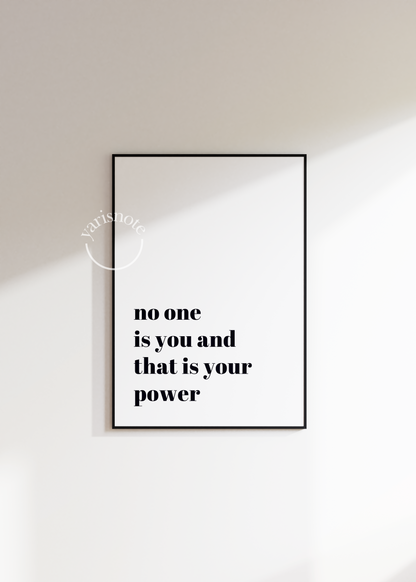 Tipografik Çerçevesiz Poster