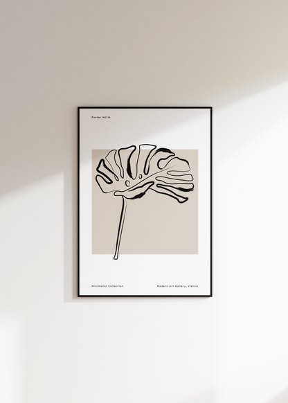Minimal Botanik Çerçevesiz Poster