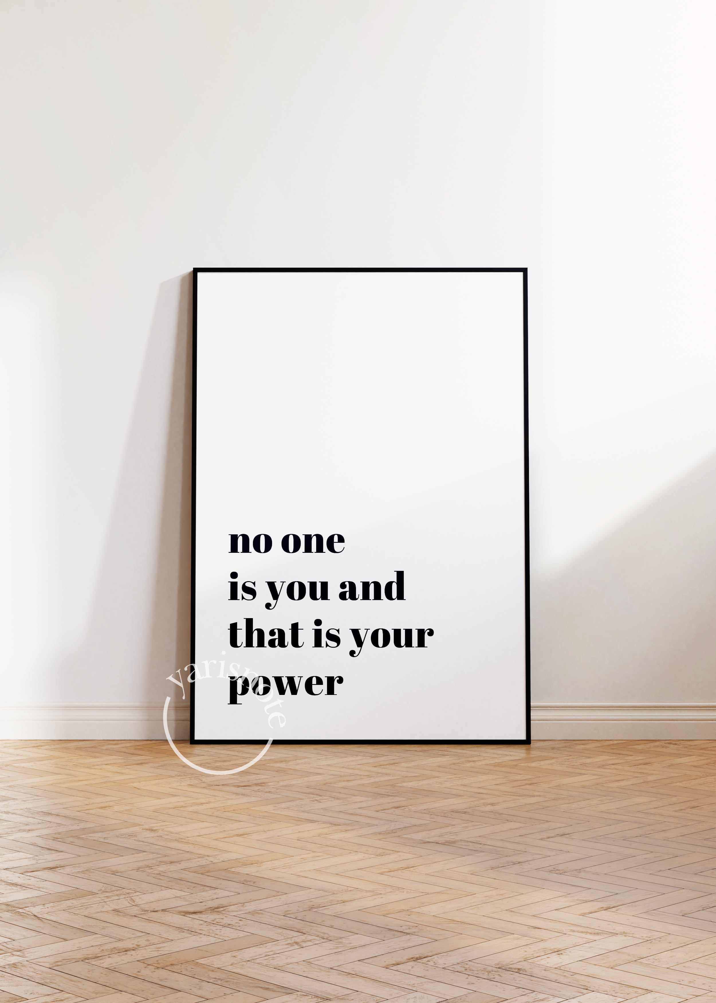 Tipografik Çerçevesiz Poster