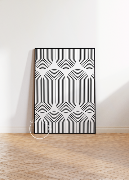 Abstract Çerçevesiz Poster