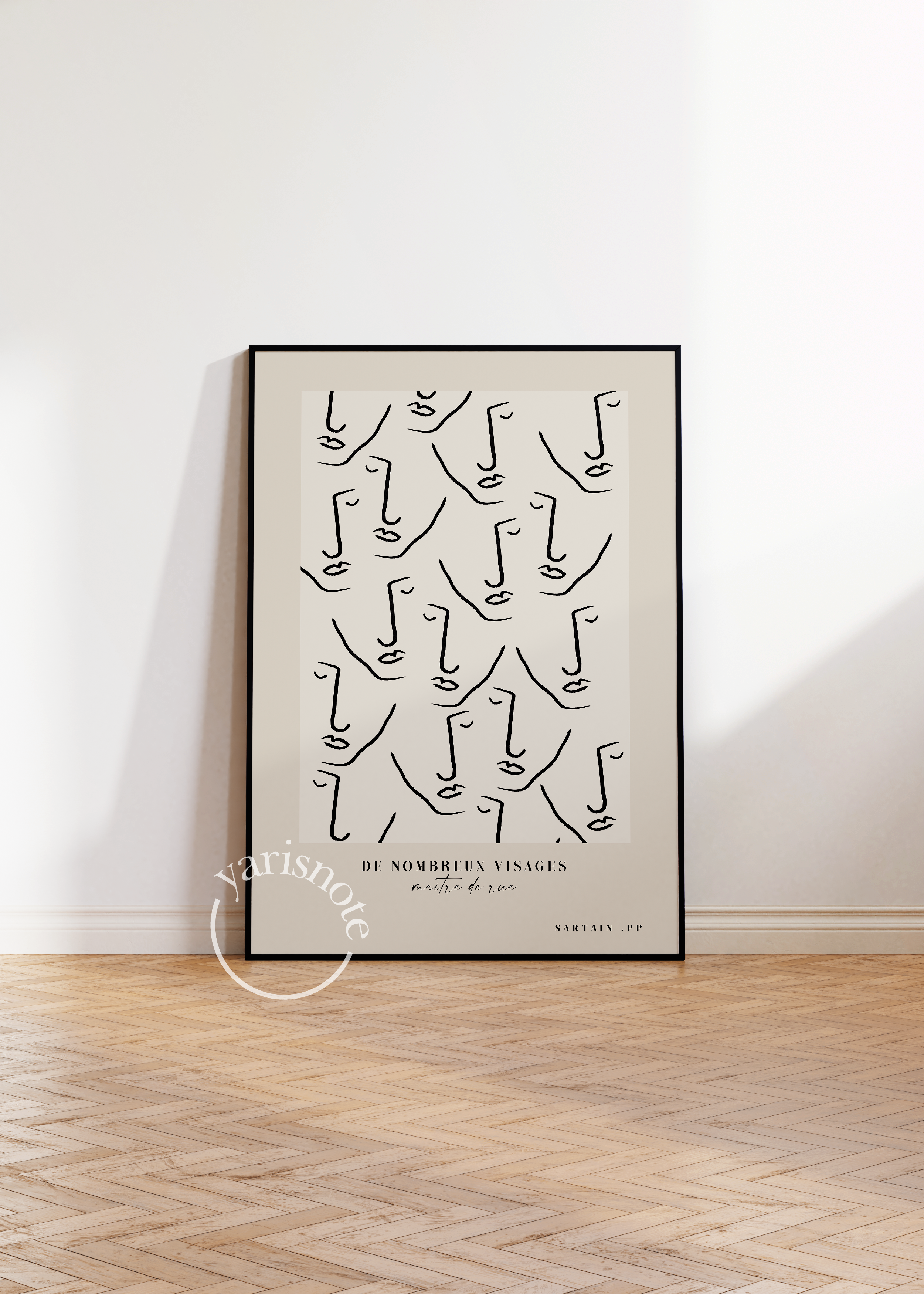 Abstract Faces Unframed Poster