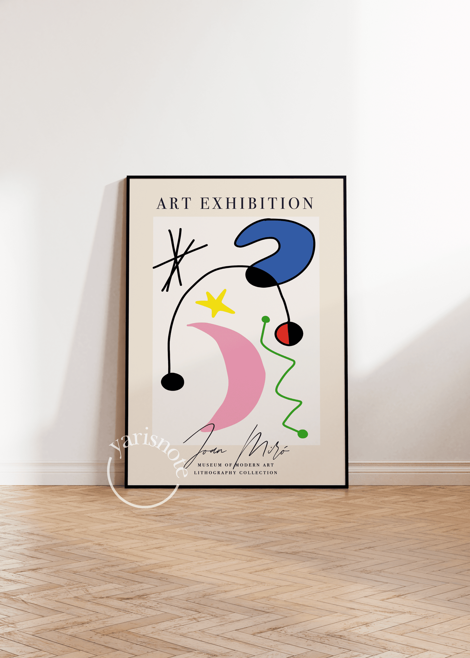 Joan Miro Çerçevesiz Poster