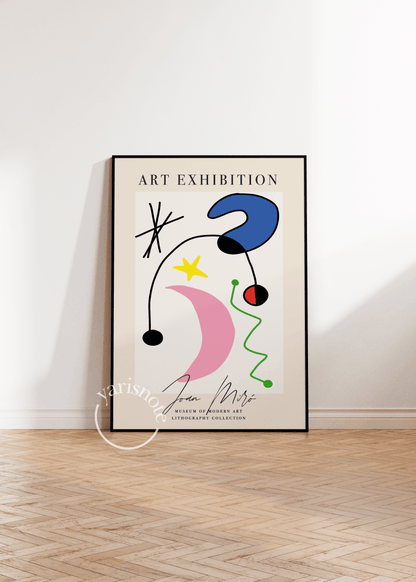 Joan Miro Çerçevesiz Poster