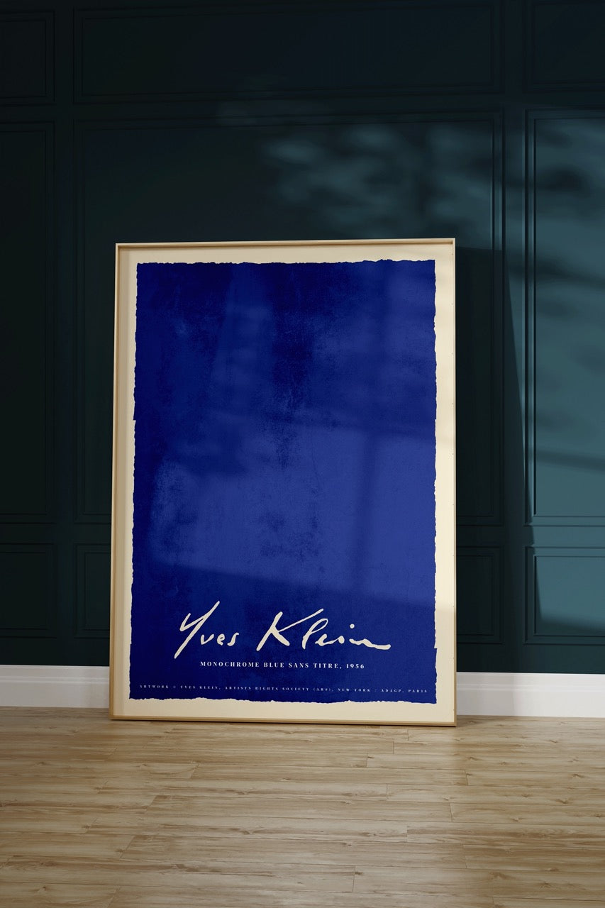 Yves Klein Unframed Poster