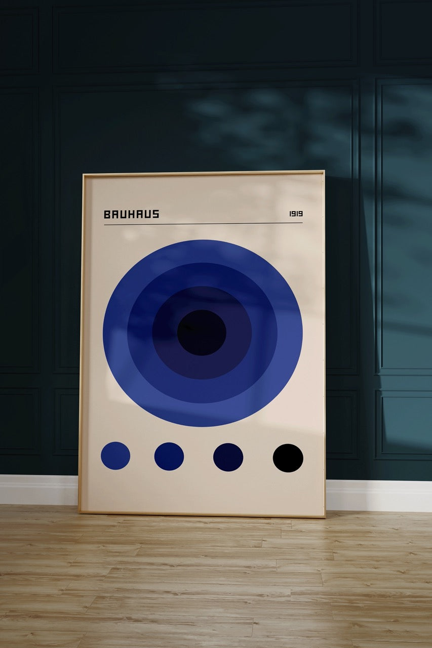 Bauhaus Çerçevesiz Poster