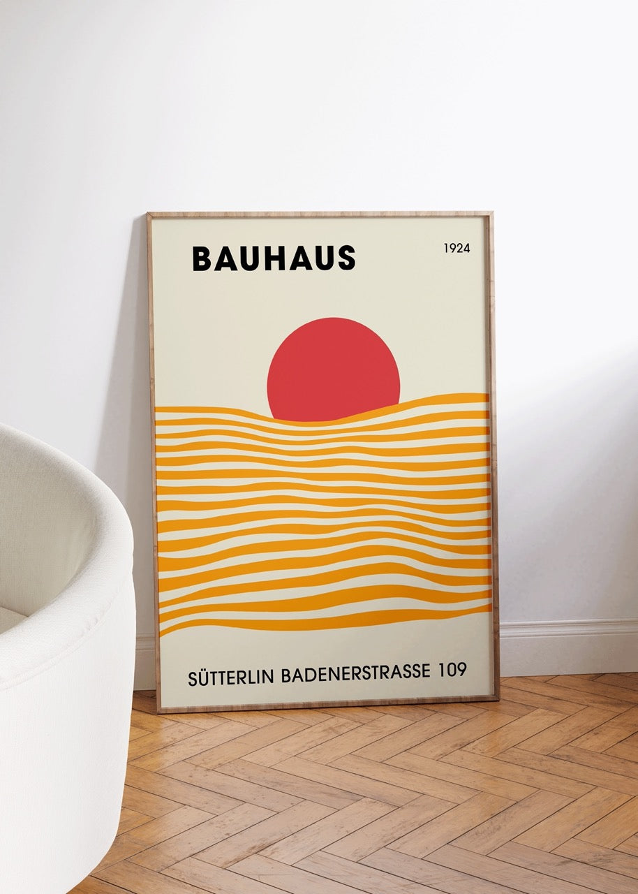 Bauhaus Çerçevesiz Poster