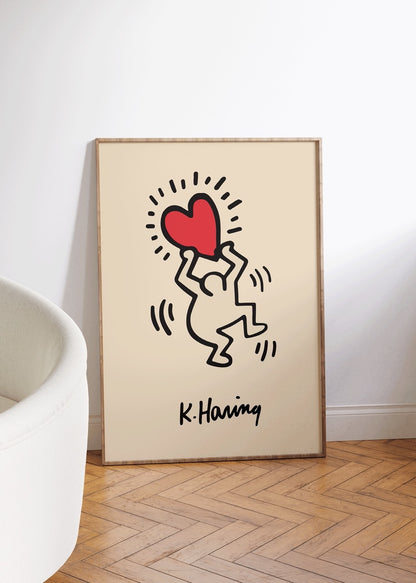 Keith Haring Çerçevesiz Poster
