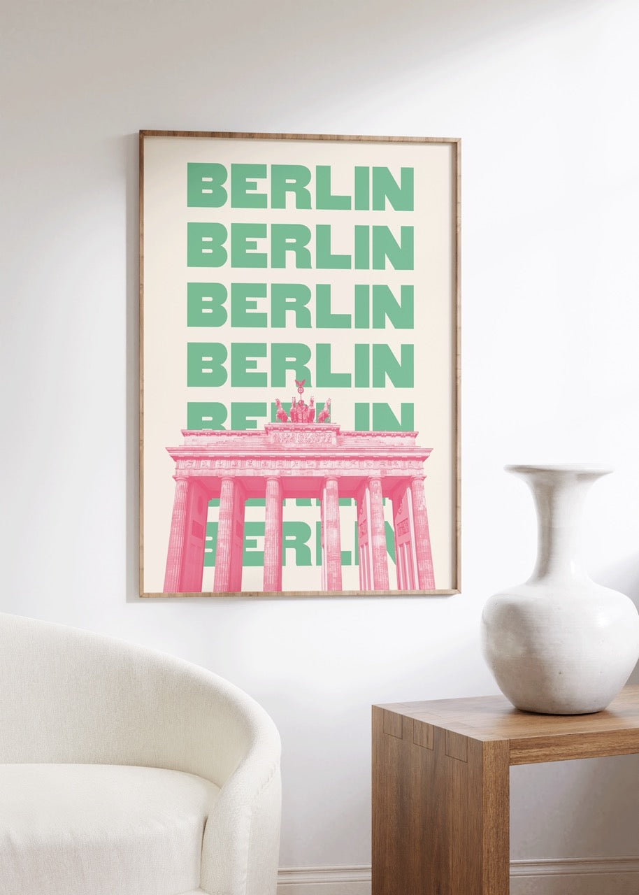 Berlin Çerçevesiz Poster