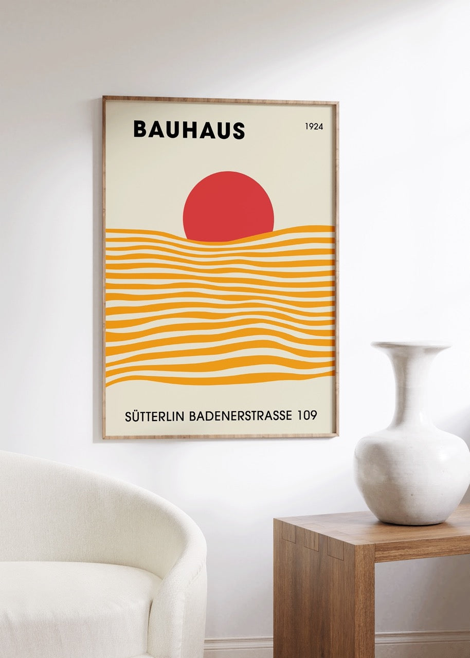 Bauhaus Çerçevesiz Poster
