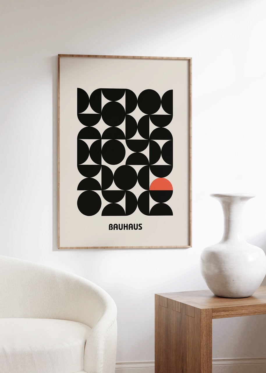 Bauhaus Çerçevesiz Poster