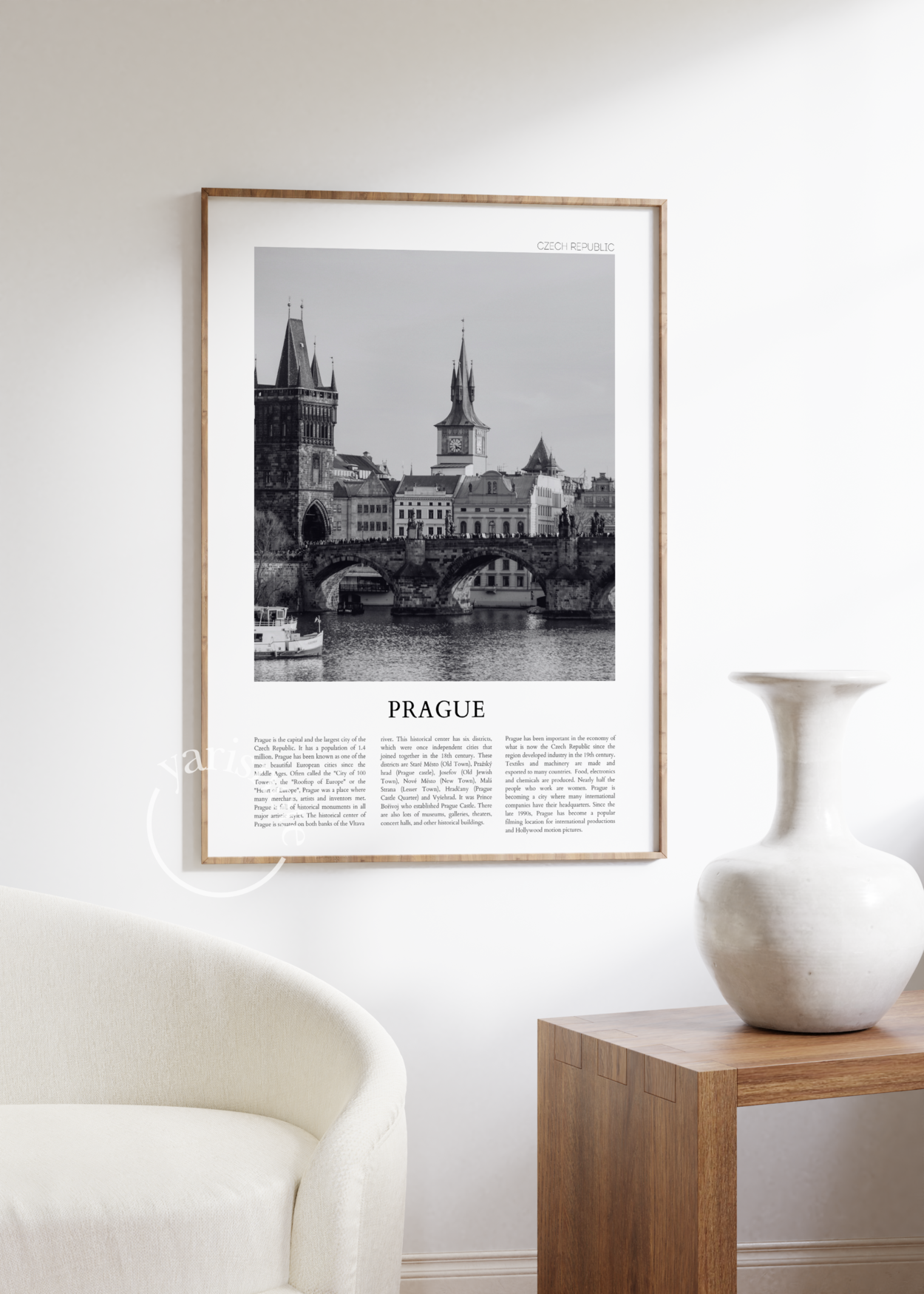 Prague Çerçevesiz Poster